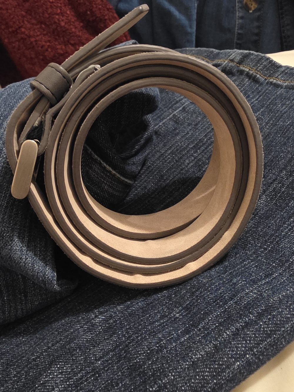 Women's Suede Belt with Classic Metal Buckle 1X XL Plus - Picture 5 of 8